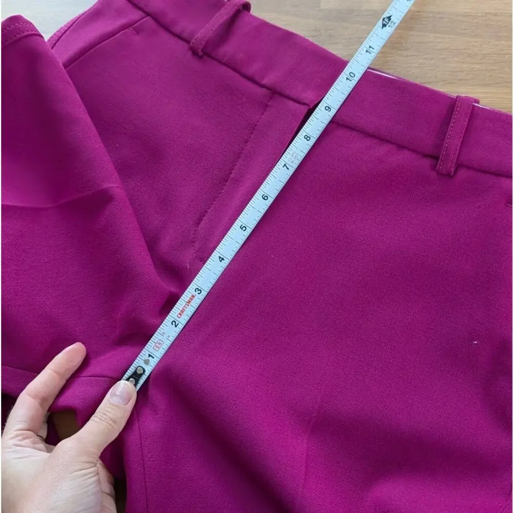 ME+EM Statement Crop Length Pants Womens UK8/US4 Fuchsia Mid-rise Straight - Picture 7 of 10